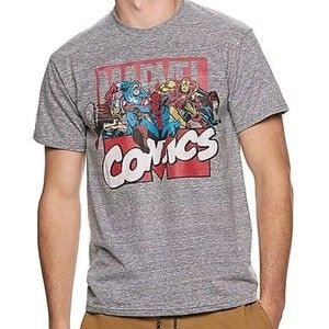 NWT Men's Marvel Comics Retro Breakthrough Tee Size L Large T-Shirt